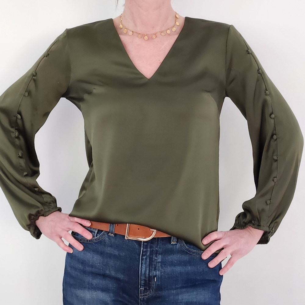 Green blouse